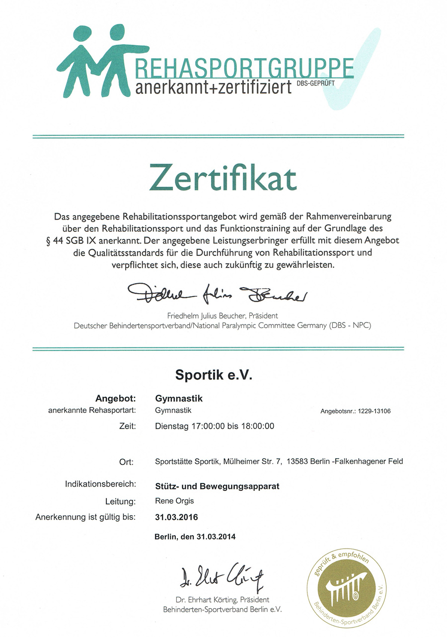 Zertifikate